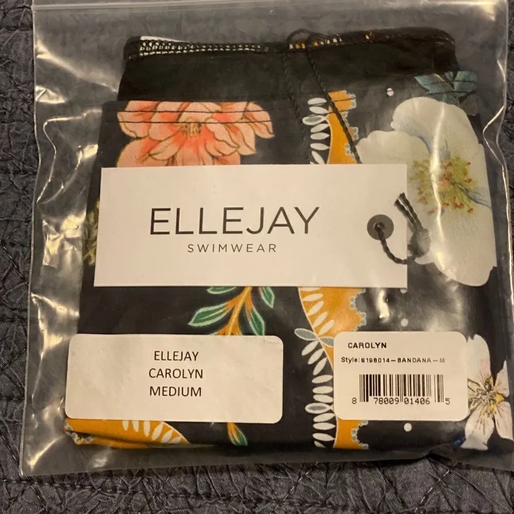 ELLEJAY CAROLYN BANDANA HIGH WAIST BIKINI BOTTOM M